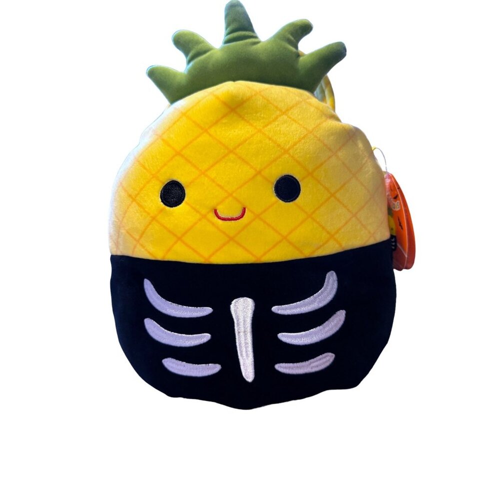Squishmallows Halloween Pineapple Treat Pail "Maui" 3+ Plush Bucket Bag